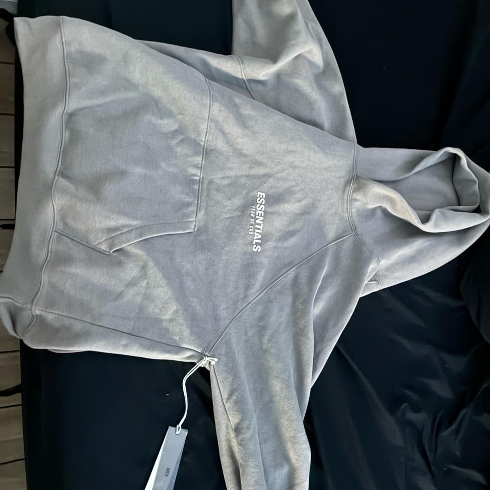 Essentials Light Gray Pullover Hoodie
